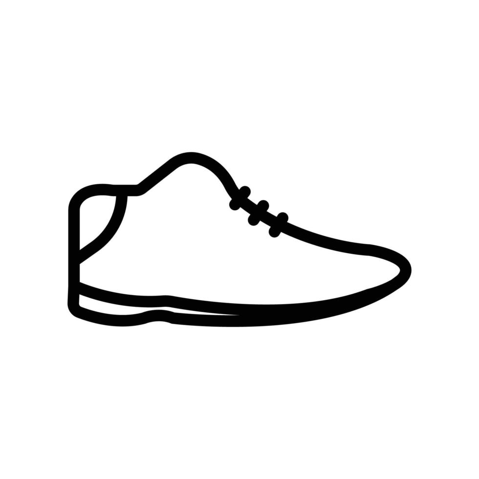 icône de chaussures. adapté à l'icône des accessoires. style d'icône de ligne. conception simple modifiable vecteur