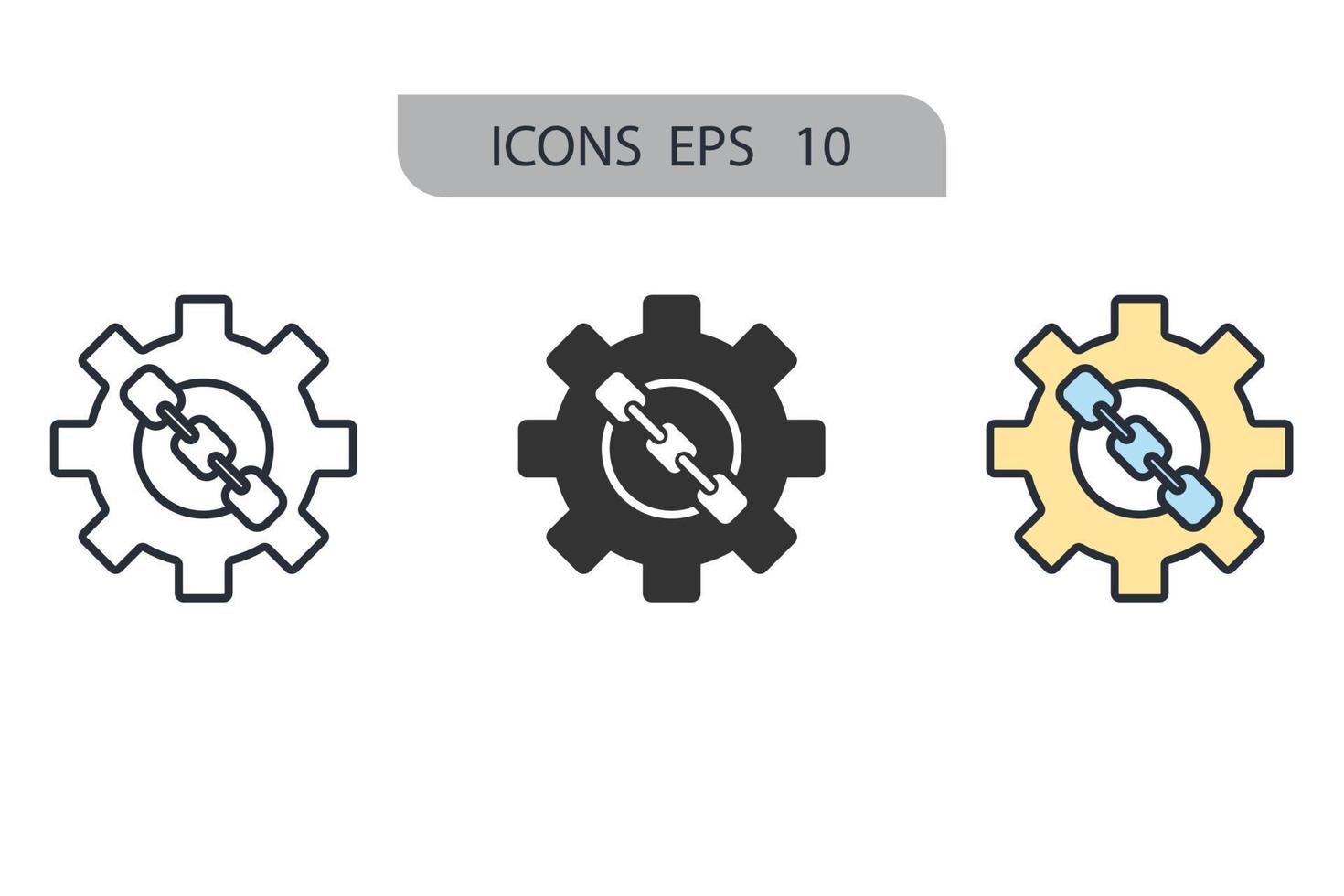 icônes de codage symbole éléments vectoriels pour le web infographique vecteur