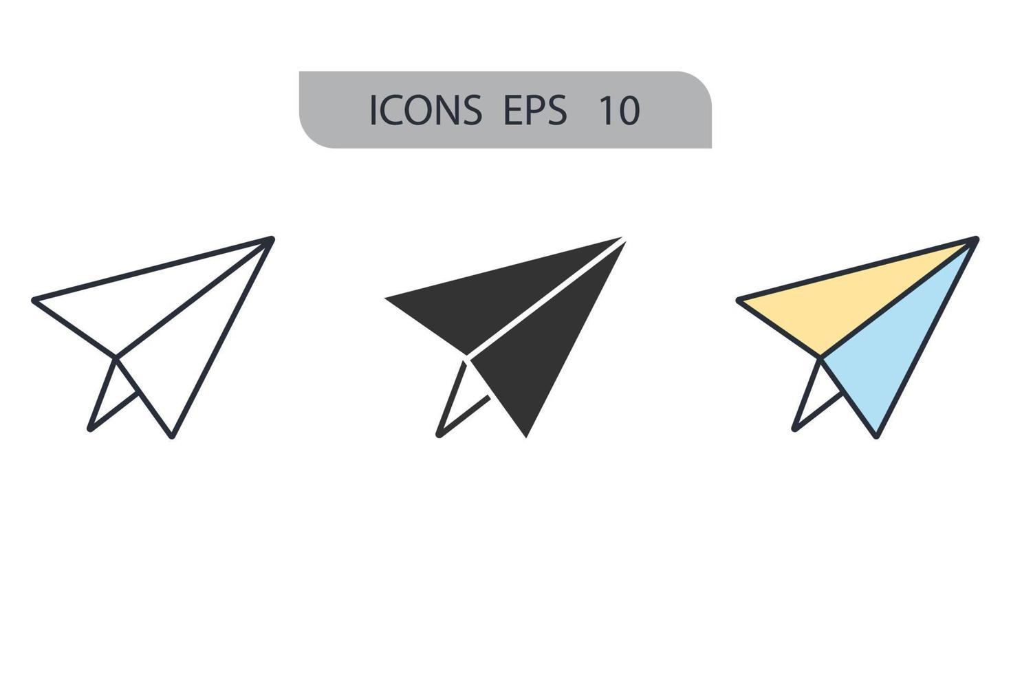 contacter les éléments de vecteur de symbole d'icônes pour le web infographique