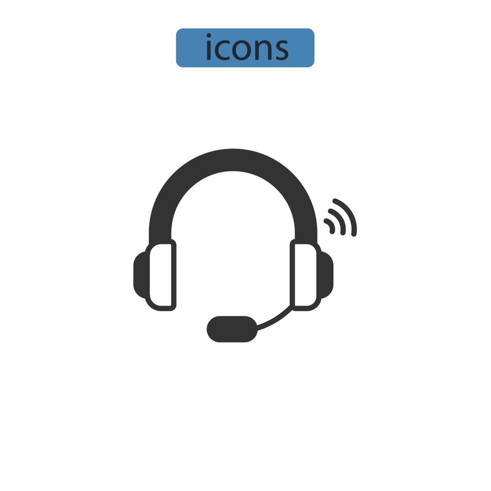 soutenir les éléments de vecteur de symbole d'icônes pour le web infographique