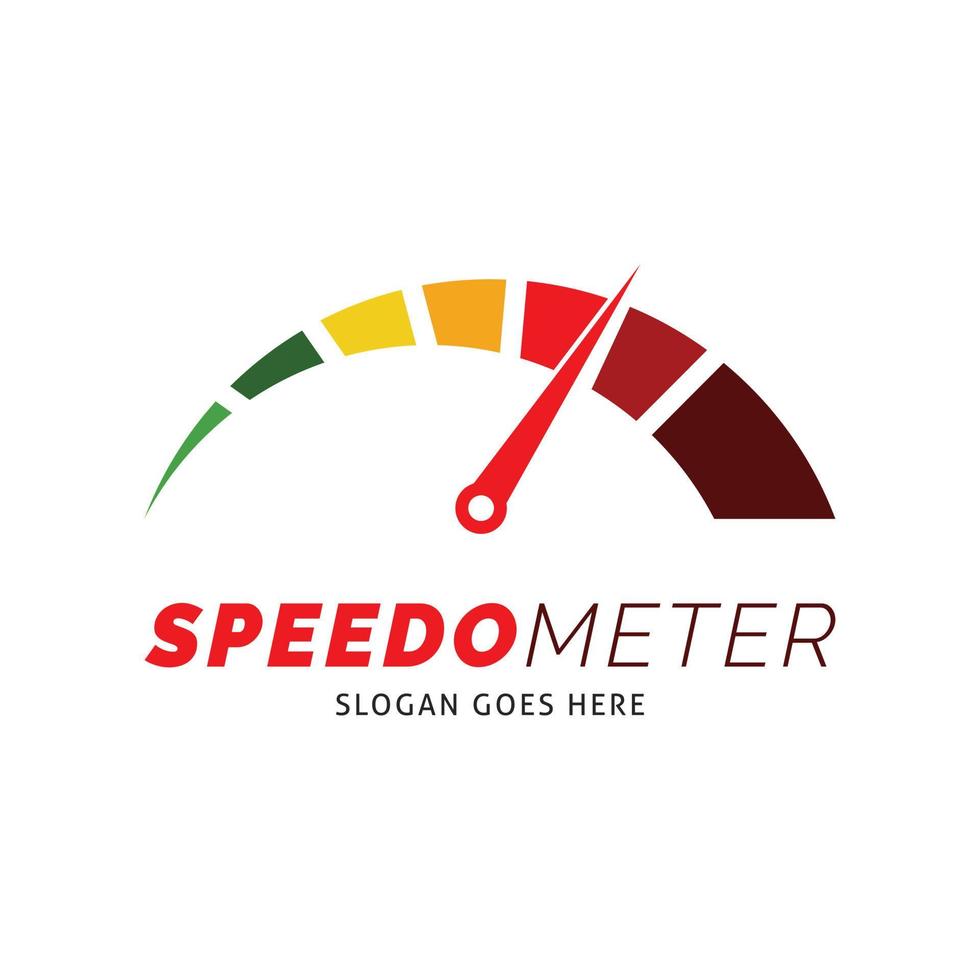 compteur de vitesse icône vector logo modèle illustration design