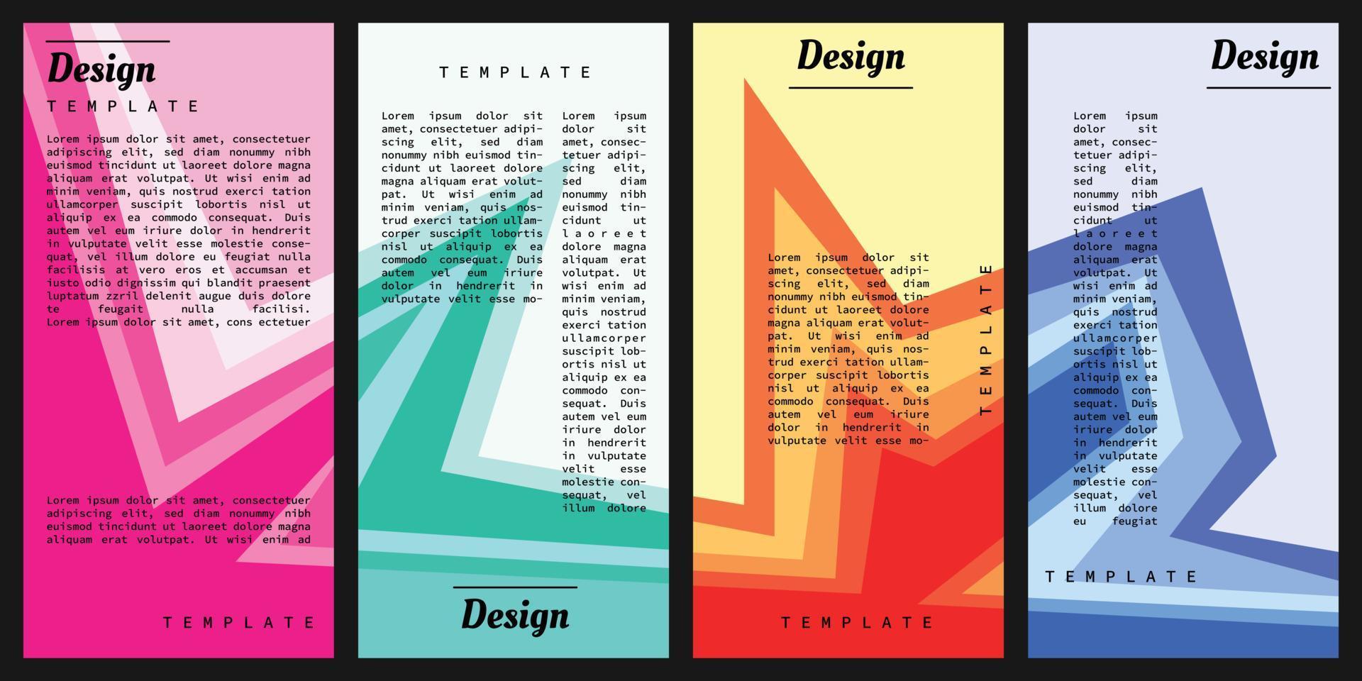 espace de copie de modèle de fond géométrique abstrait pour brochure, dépliant ou affiche vecteur