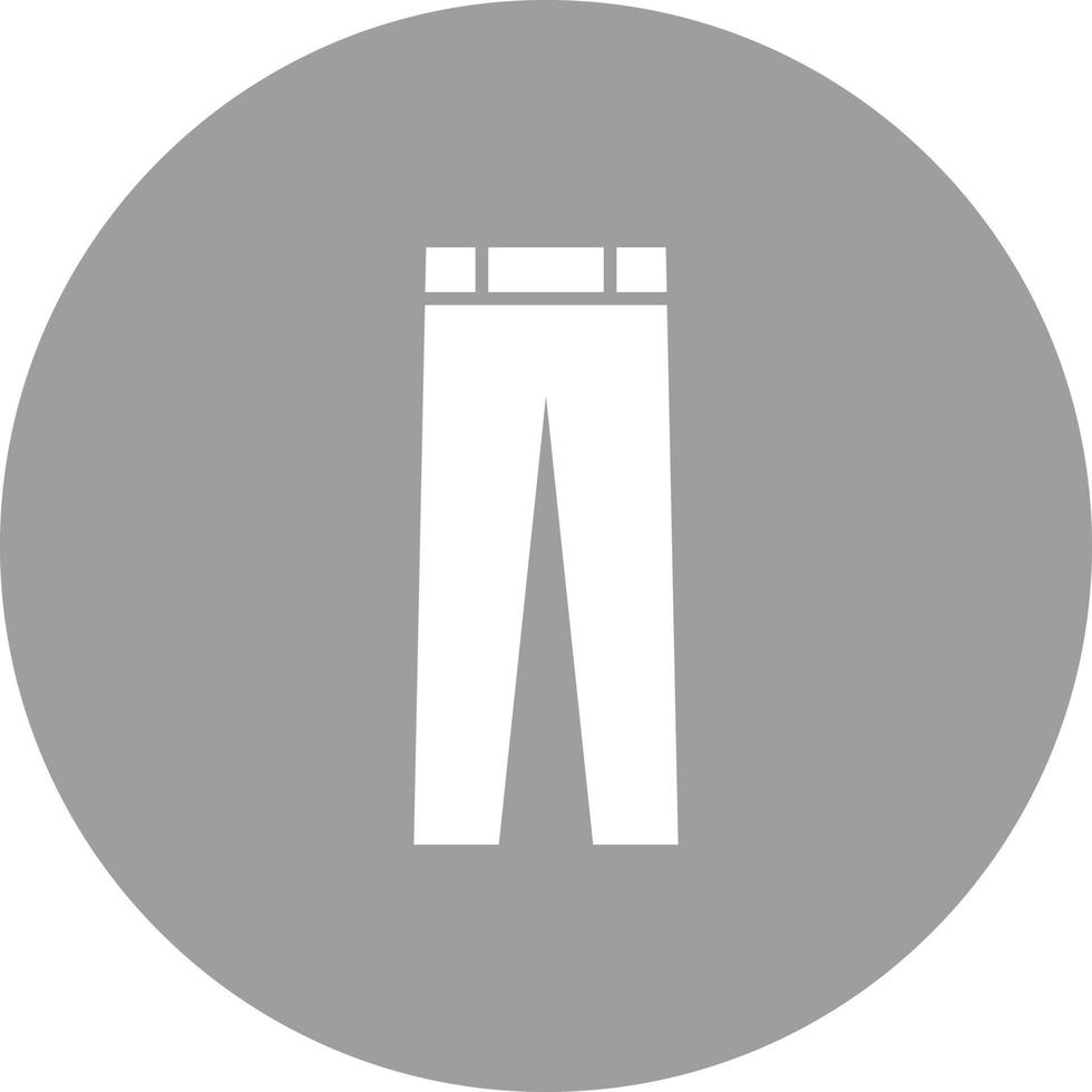 icône de fond de cercle de pantalon vecteur