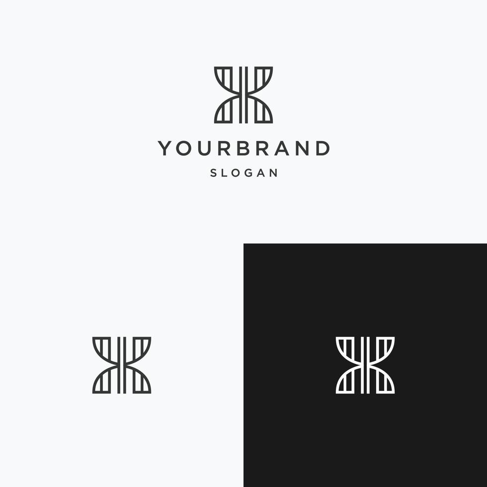 modèle de conception d'icône de logo abstrait lettre x vecteur