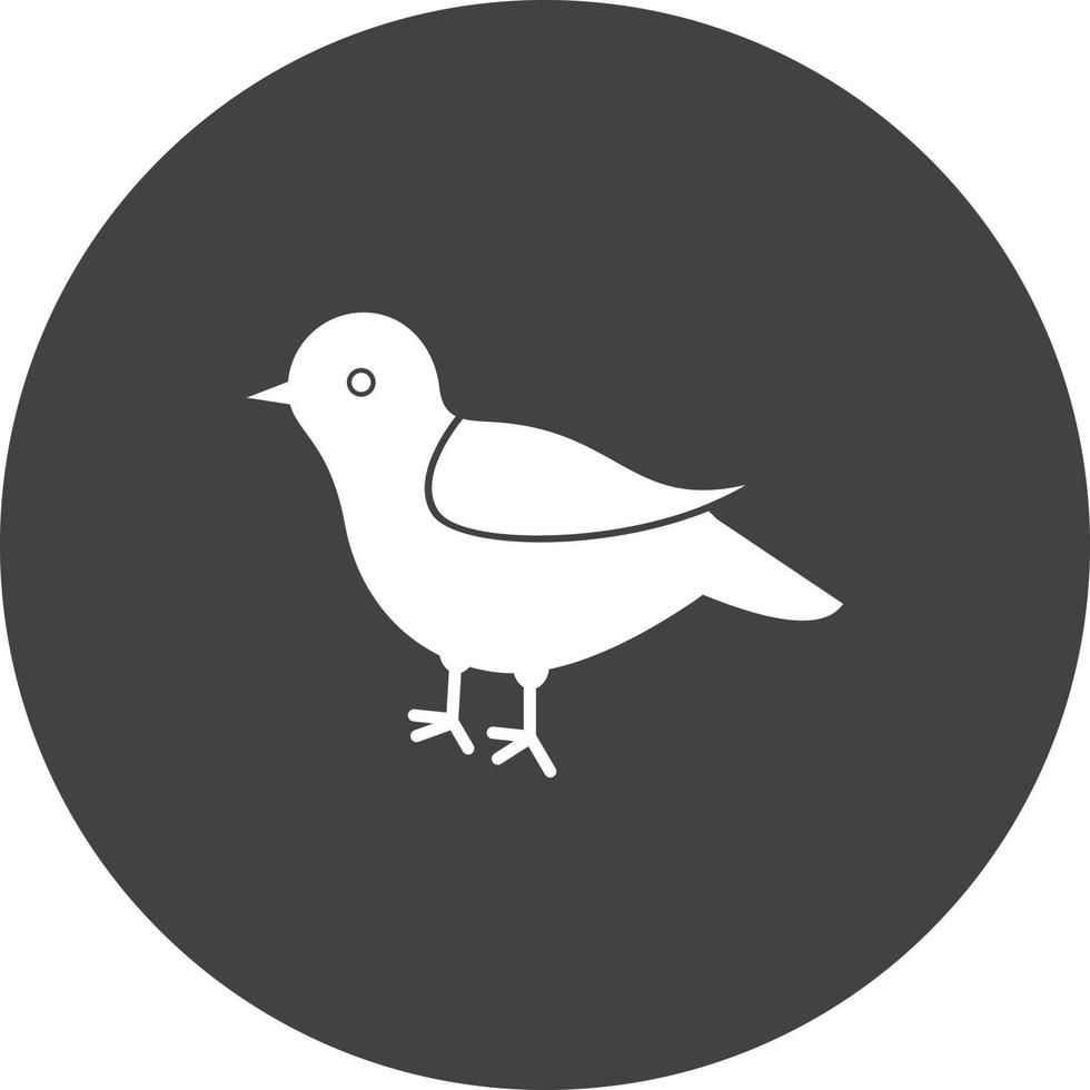 icône de fond de cercle d'oiseau vecteur