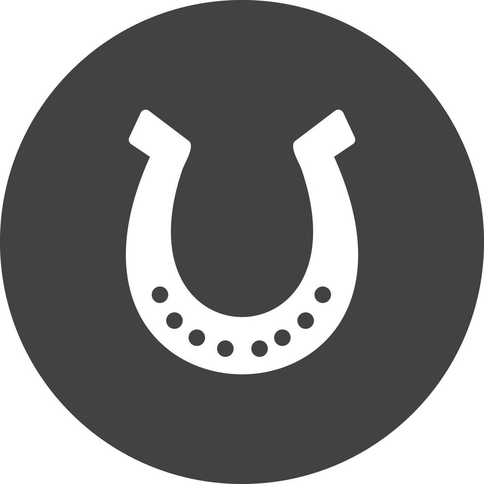 icône de fond de cercle de fer à cheval vecteur