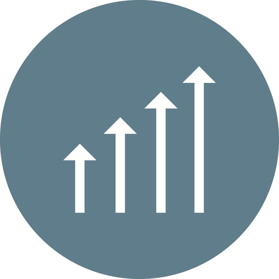 icône de fond de cercle de croissance vecteur