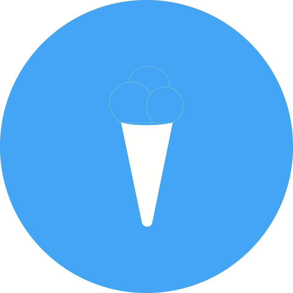 icône de fond de cercle de cône ii vecteur