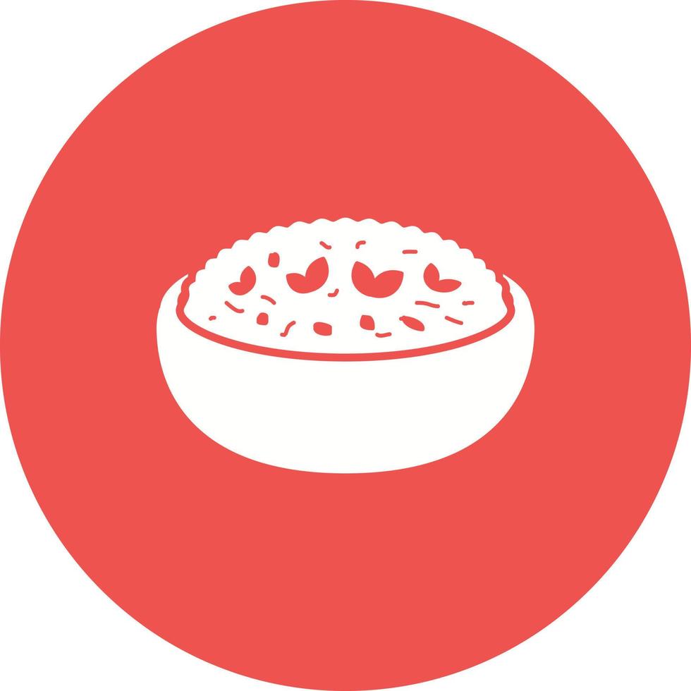 icône de fond de cercle de risotto vecteur