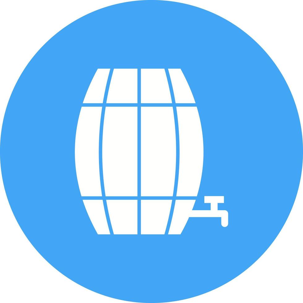 icône de fond de cercle de baril vecteur