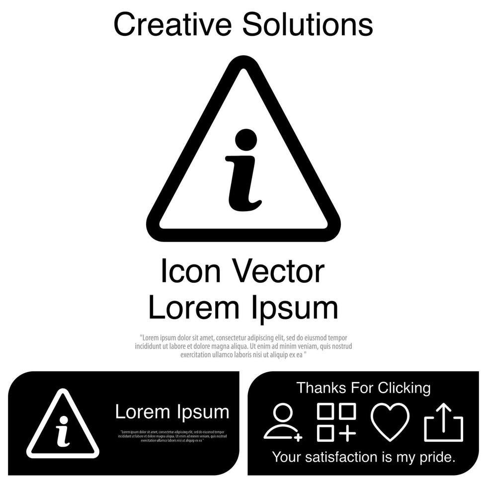 icône de signe d'information eps 10 vecteur