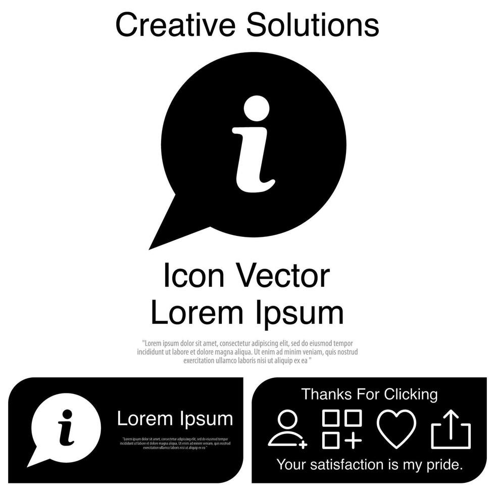 icône d'information eps 10 vecteur