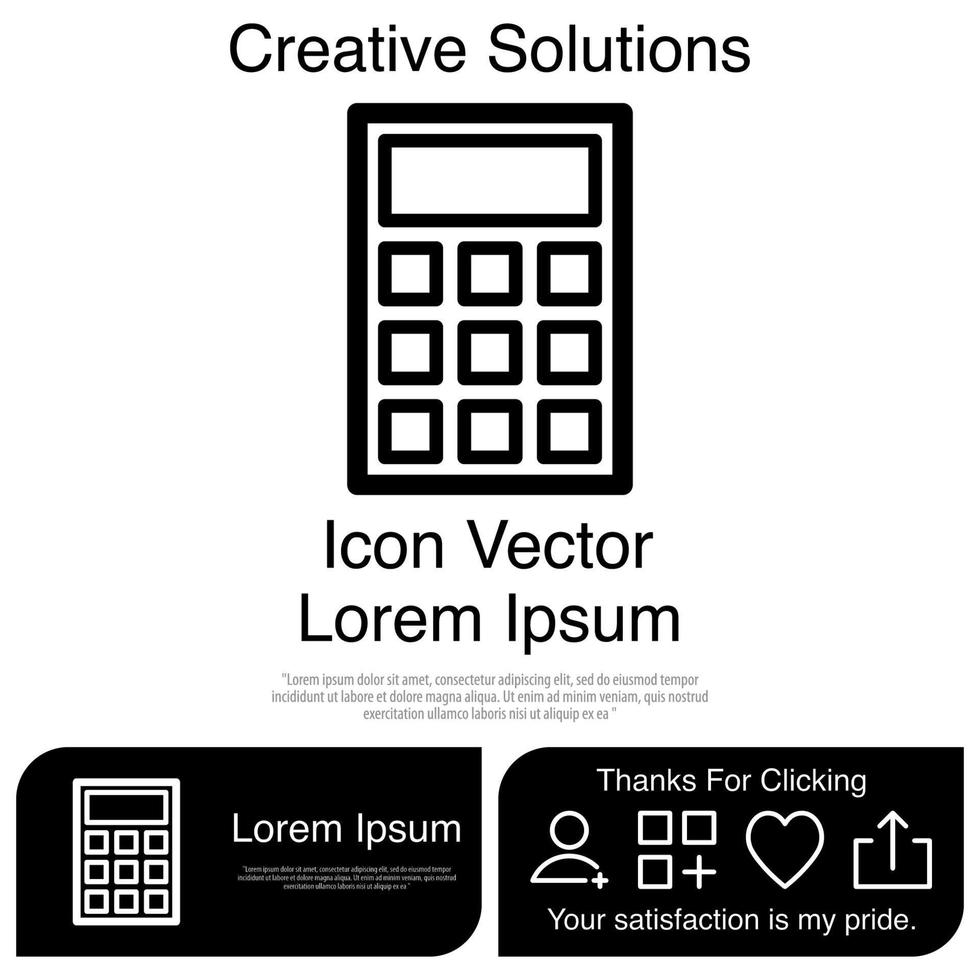 calculatrice icône vecteur eps 10