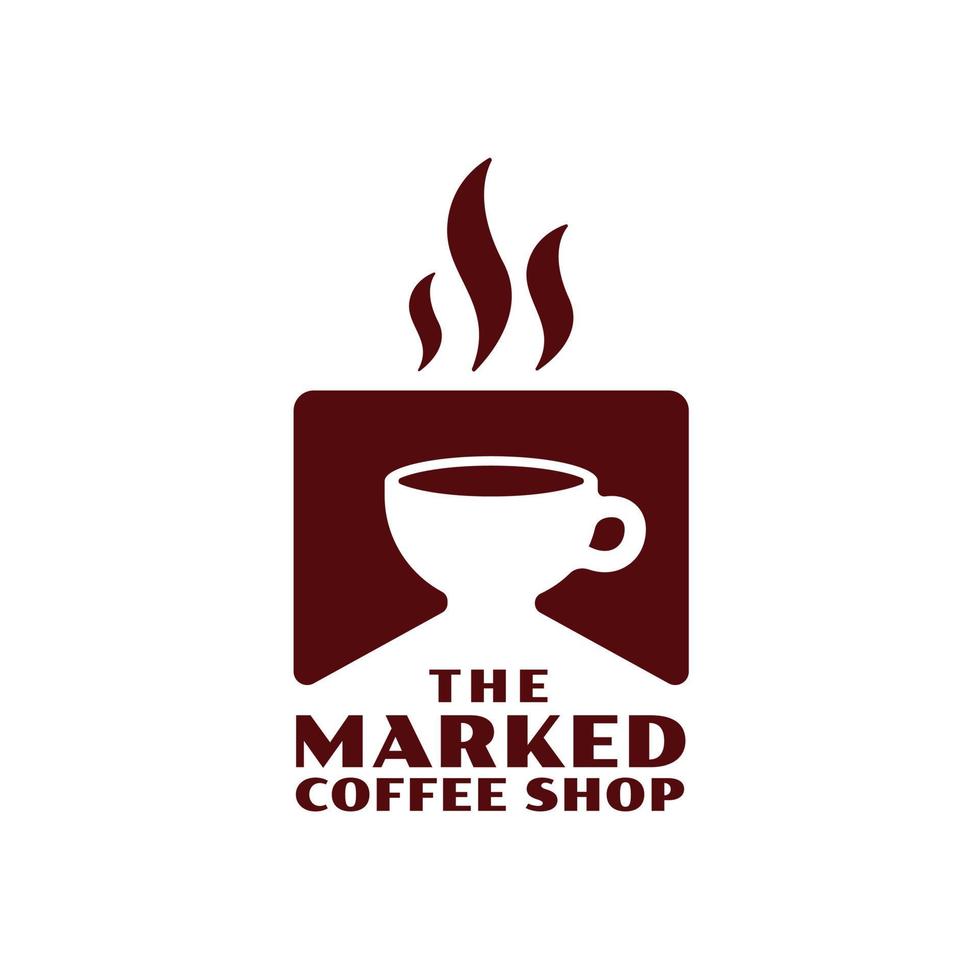 logo de marque de café vecteur