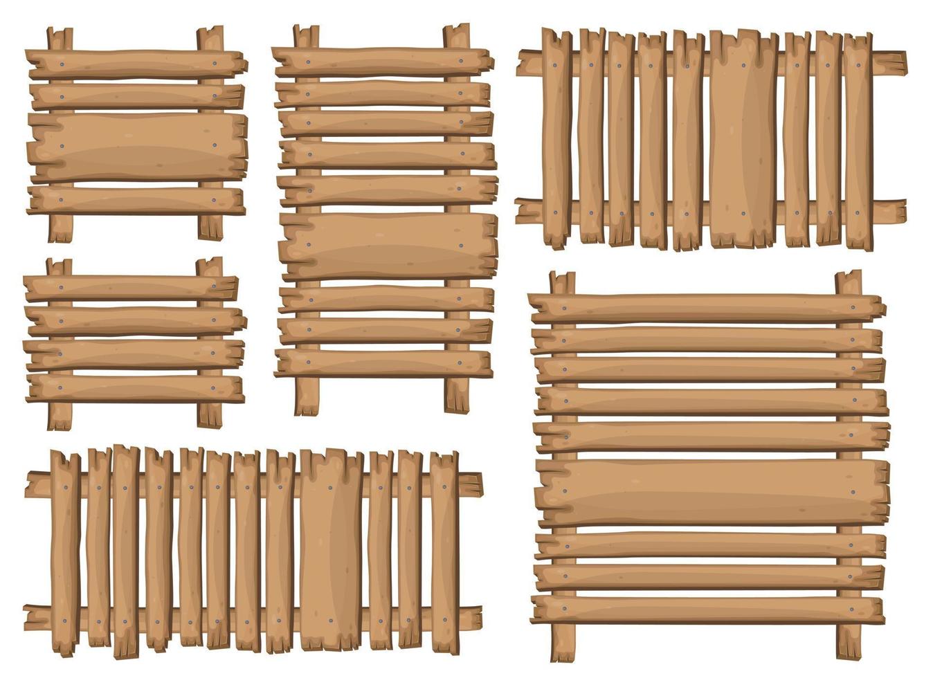 planche de bois en illustration vectorielle de style dessin animé vecteur