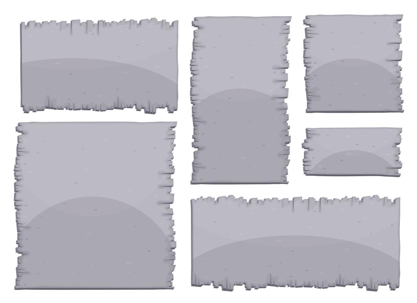 planche de pierre en illustration vectorielle de style dessin animé vecteur