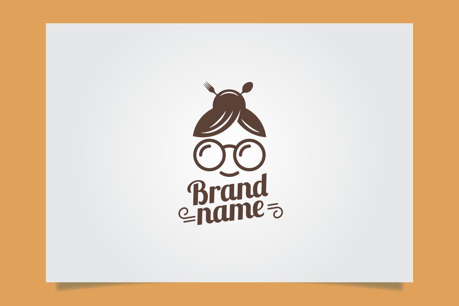 graphique vectoriel du logo du restaurant féminin pour toute entreprise, en particulier pour les aliments et les boissons.