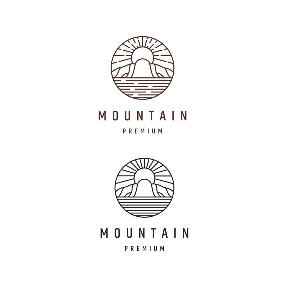 logo de montagne, images de logo de montagne vecteur