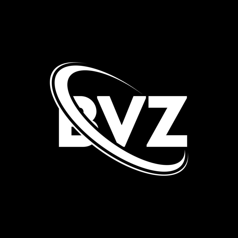 logo bvz. lettre bvz. création de logo de lettre bvz. initiales logo bvz liées avec un cercle et un logo monogramme majuscule. typographie bvz pour la marque technologique, commerciale et immobilière. vecteur