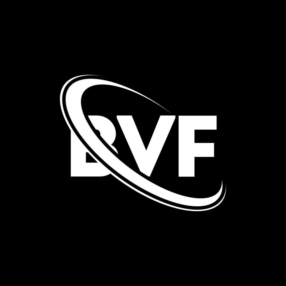 logo bvf. lettre bvf. création de logo de lettre bvf. initiales logo bvf lié avec cercle et logo monogramme majuscule. typographie bvf pour la marque technologique, commerciale et immobilière. vecteur