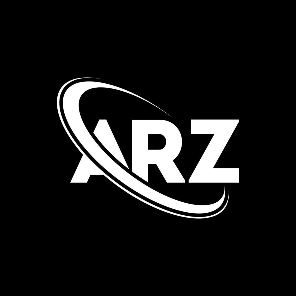 logo arz. lettre arz. création de logo de lettre arz. initiales logo arz liées avec un cercle et un logo monogramme majuscule. typographie arz pour la technologie, les affaires et la marque immobilière. vecteur