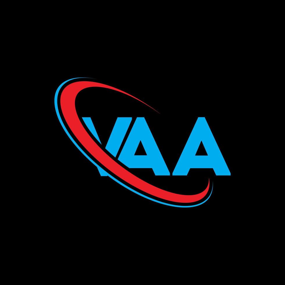 logo vaa. vaa lettre. création de logo de lettre vaa. initiales vaa logo lié avec cercle et logo monogramme majuscule. typographie vaa pour la technologie, les affaires et la marque immobilière. vecteur