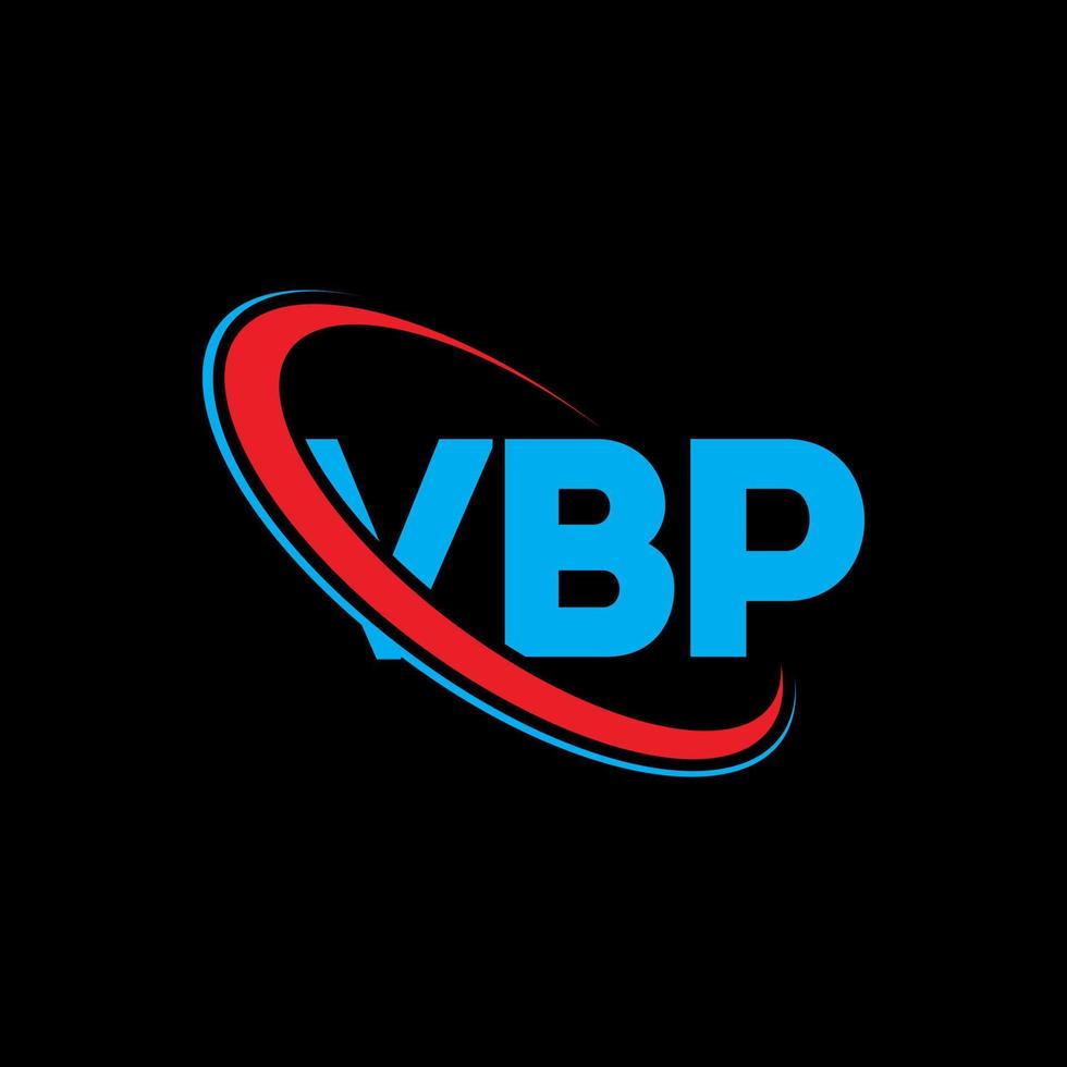 logo vbp. lettre vbp. création de logo de lettre vbp. initiales vbp logo lié avec cercle et logo monogramme majuscule. typographie vbp pour la technologie, les affaires et la marque immobilière. vecteur