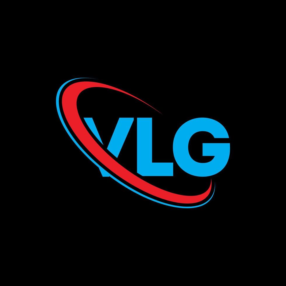 logo vlg. lettre vlg. création de logo de lettre vlg. initiales logo vlg liées avec un cercle et un logo monogramme majuscule. typographie vlg pour la technologie, les affaires et la marque immobilière. vecteur