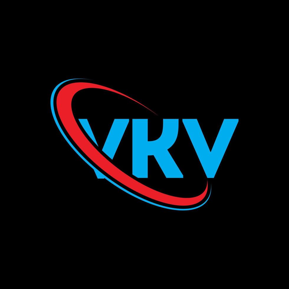 logo vkv. lettre vkv. création de logo de lettre vkv. initiales logo vkv liées avec un cercle et un logo monogramme majuscule. typographie vkv pour la technologie, les affaires et la marque immobilière. vecteur