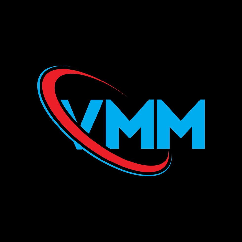 logo VMM. lettre vmm. création de logo de lettre vmm. initiales vmm logo lié avec cercle et logo monogramme majuscule. typographie vmm pour la technologie, les affaires et la marque immobilière. vecteur