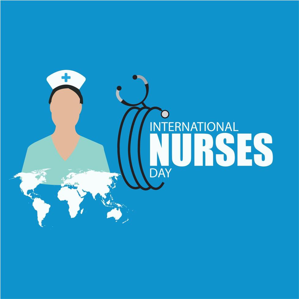 vecteur de la journée internationale des infirmières. bon pour la journée internationale des infirmières. conception simple et élégante