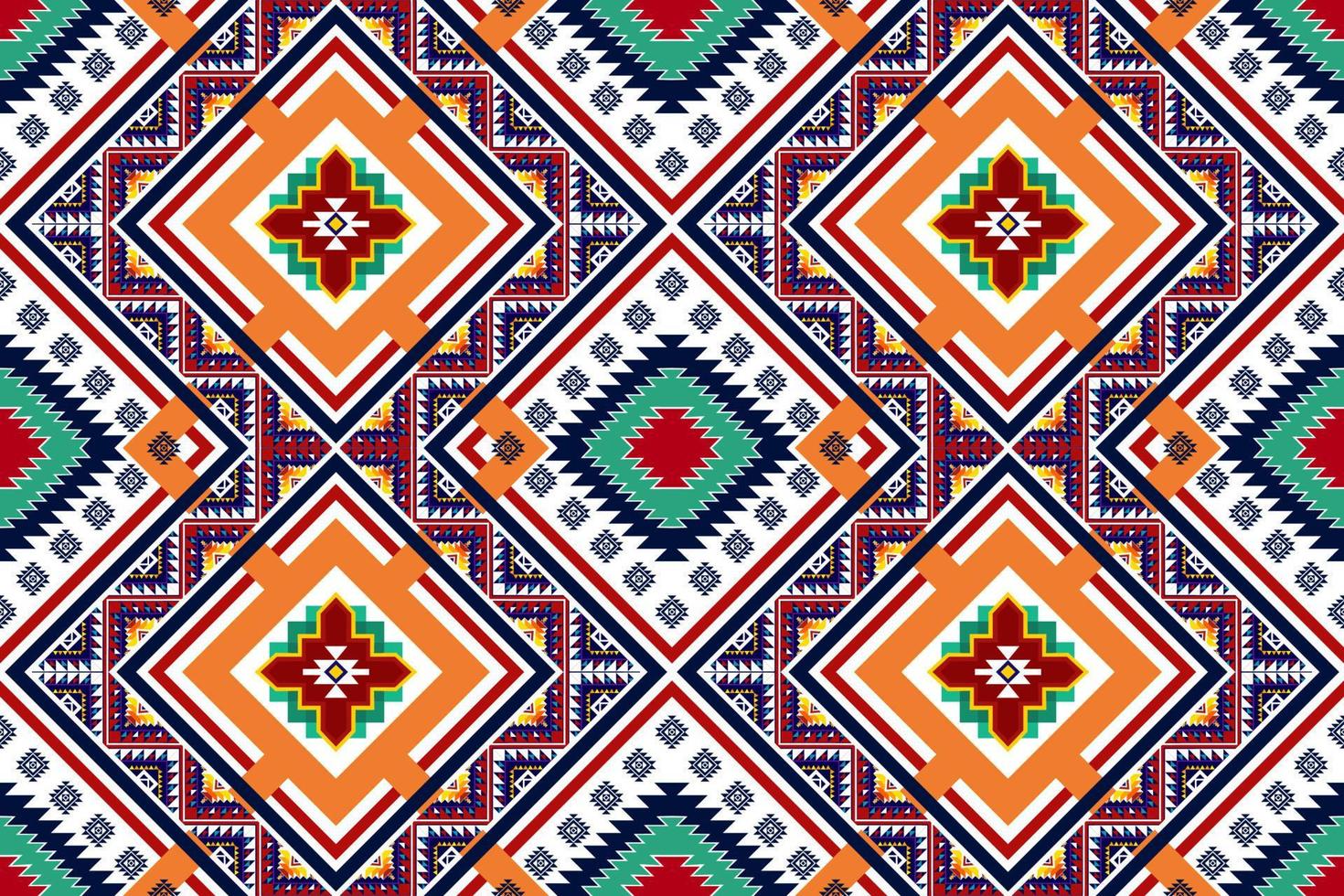 motif géométrique abstrait ethnique sans couture. tapis en tissu aztèque ornements de mandala décorations textiles papier peint. tribal boho motif natif turquie broderie traditionnelle vecteur fond