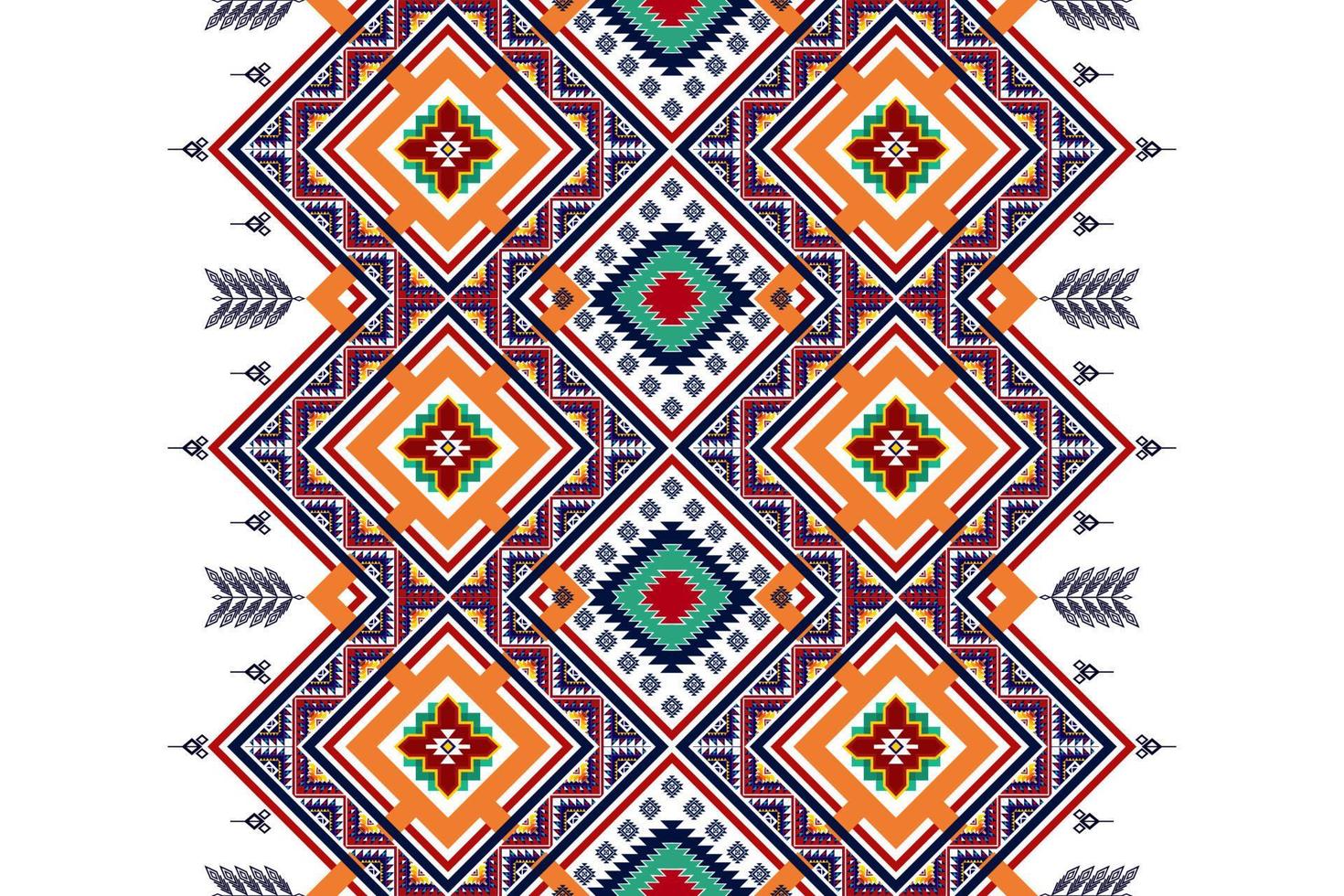 motif ethnique abstrait géométrique sans couture. tapis en tissu aztèque ornements de mandala décorations textiles papier peint. tribal boho motif natif turquie broderie traditionnelle vecteur fond