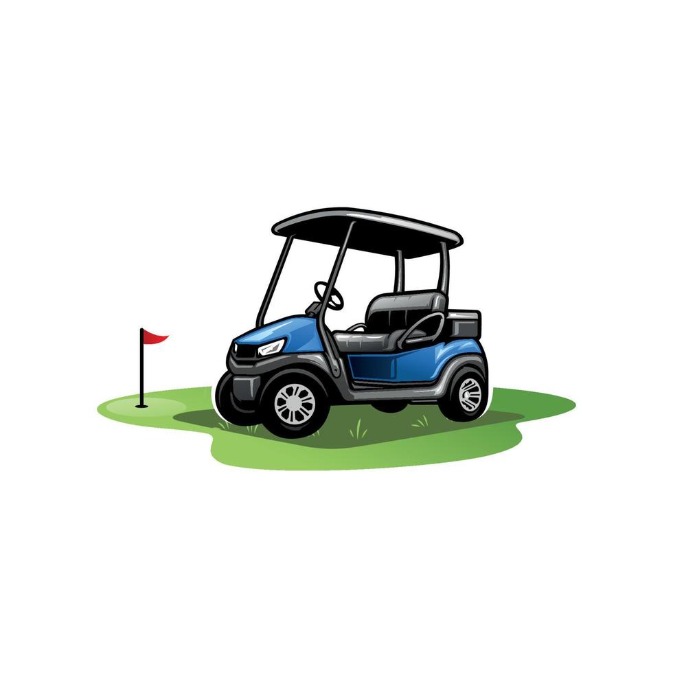 buggy - vecteur d'illustration de voiturette de golf