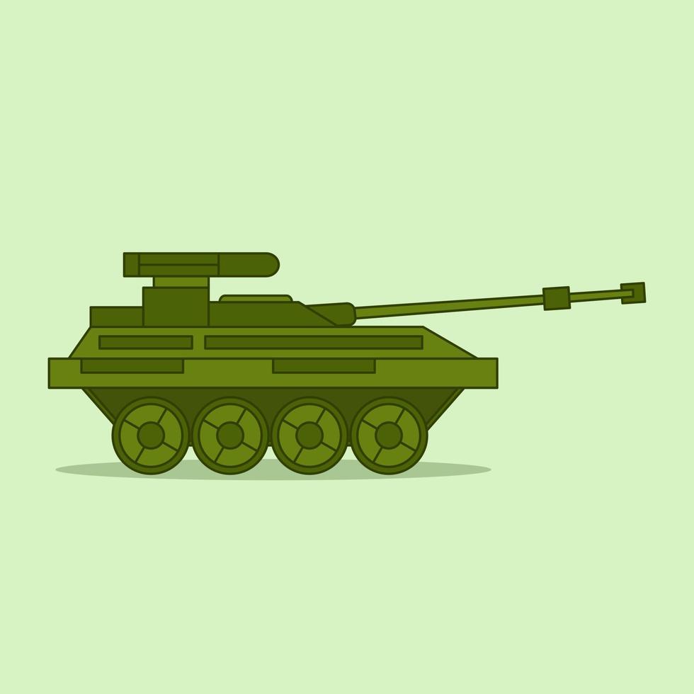 illustration vectorielle de char de combat moderne pour la guerre mondiale vecteur