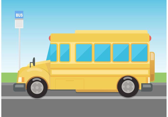 Autobus scolaire vectoriel gratuit