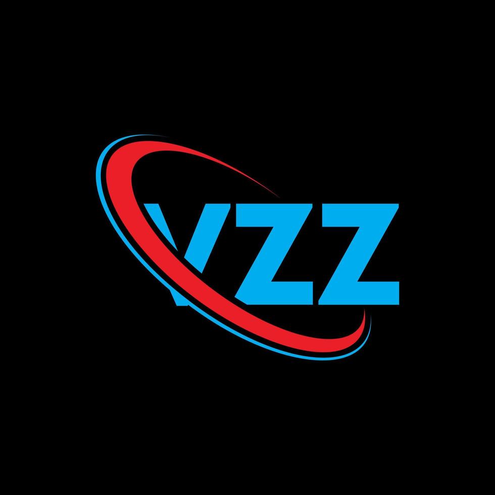 logo vzz. lettre vzz. création de logo de lettre vzz. initiales logo vzz liées avec un cercle et un logo monogramme majuscule. typographie vzz pour la technologie, les affaires et la marque immobilière. vecteur