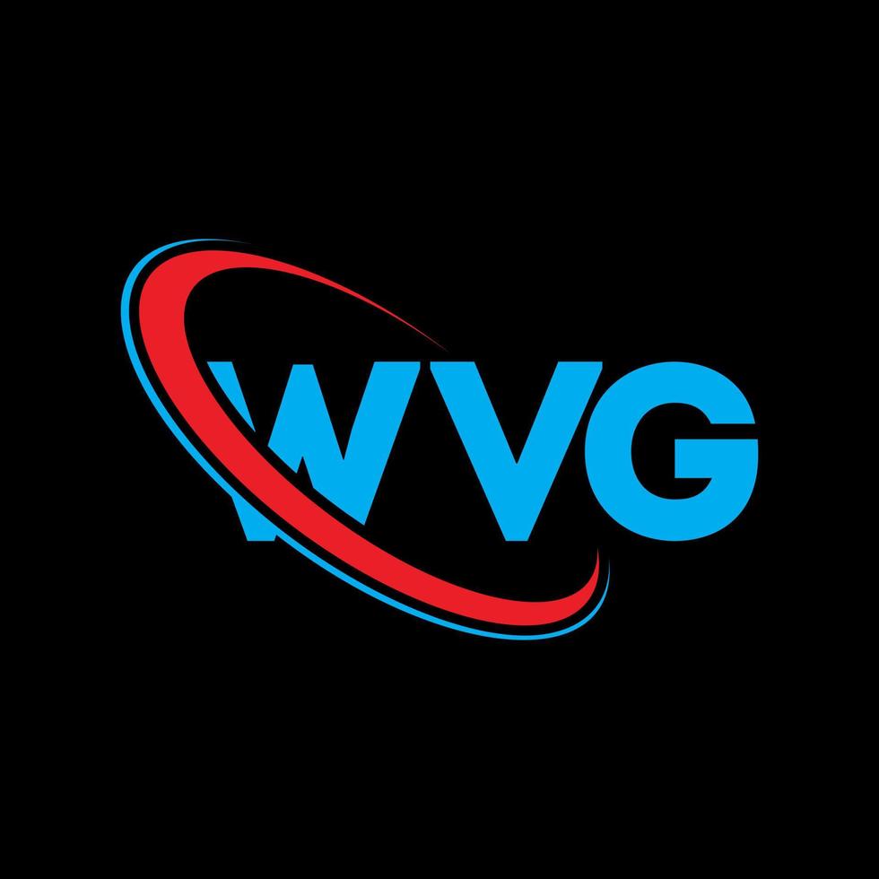 logo wvg. lettre wvg. création de logo de lettre wvg. initiales wvg logo lié avec cercle et logo monogramme majuscule. typographie wvg pour la technologie, les affaires et la marque immobilière. vecteur