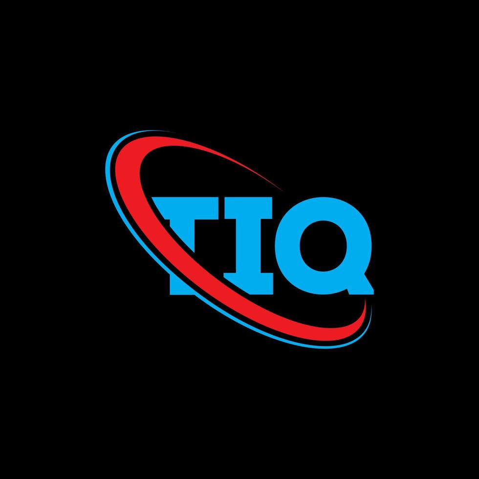 logo tik. lettre tiq. création de logo de lettre tiq. initiales logo tiq liées avec un cercle et un logo monogramme majuscule. typographie tiq pour la technologie, les affaires et la marque immobilière. vecteur