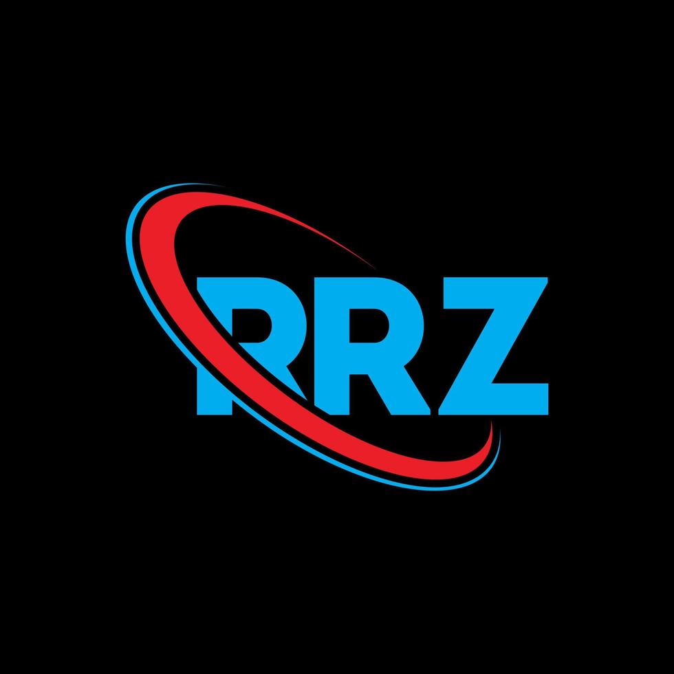 logo rz. lettre rrz. création de logo de lettre rrz. initiales logo rrz liées avec un cercle et un logo monogramme majuscule. typographie rrz pour la technologie, les affaires et la marque immobilière. vecteur