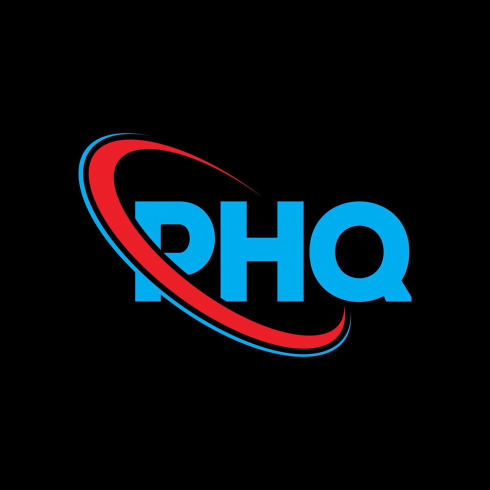 logo phq. lettre phq. création de logo de lettre phq. initiales logo phq liées avec un cercle et un logo monogramme majuscule. typographie phq pour la technologie, les affaires et la marque immobilière. vecteur