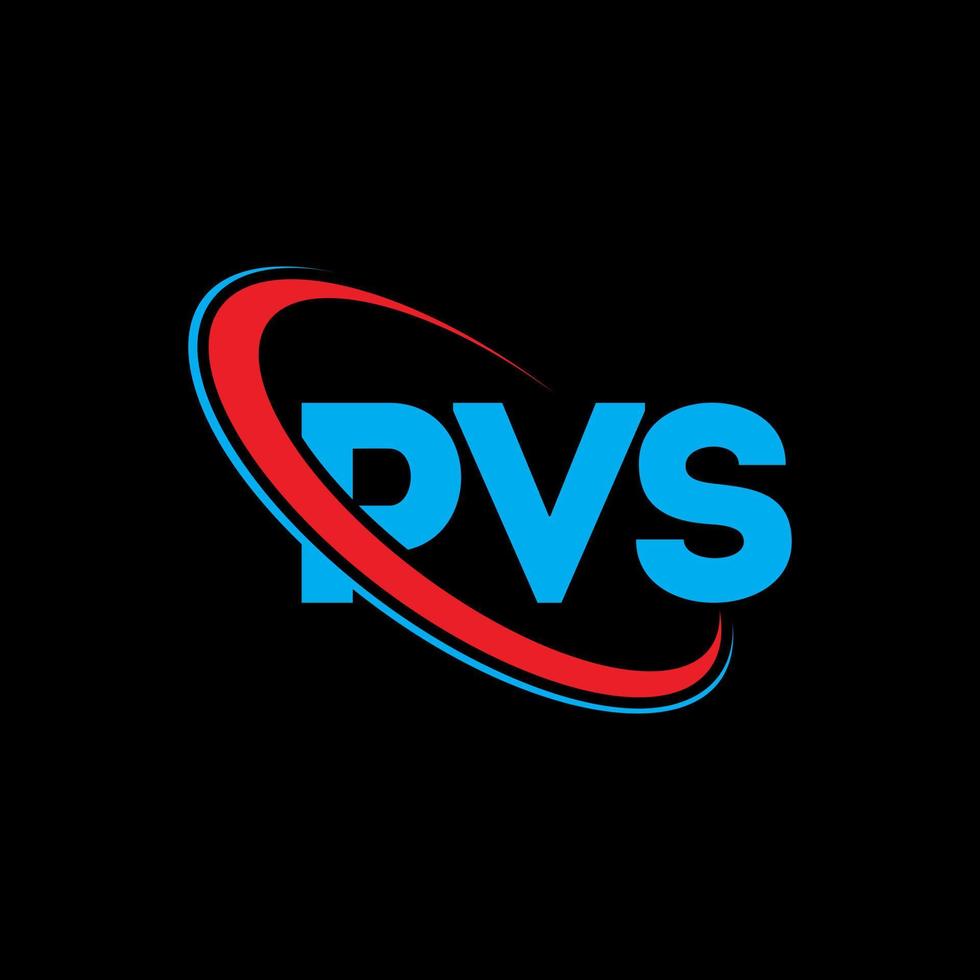 logo pv. lettre pv. création de logo de lettre pvs. initiales pvs logo lié avec cercle et logo monogramme majuscule. typographie pvs pour la technologie, les affaires et la marque immobilière. vecteur