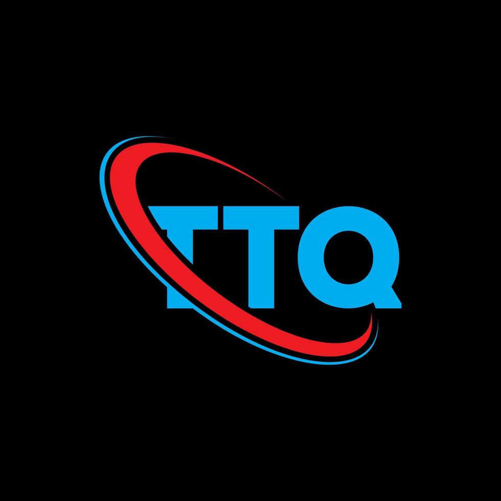 logo ttq. lettre ttq. création de logo de lettre ttq. initiales logo ttq liées avec un cercle et un logo monogramme majuscule. typographie ttq pour la technologie, les affaires et la marque immobilière. vecteur