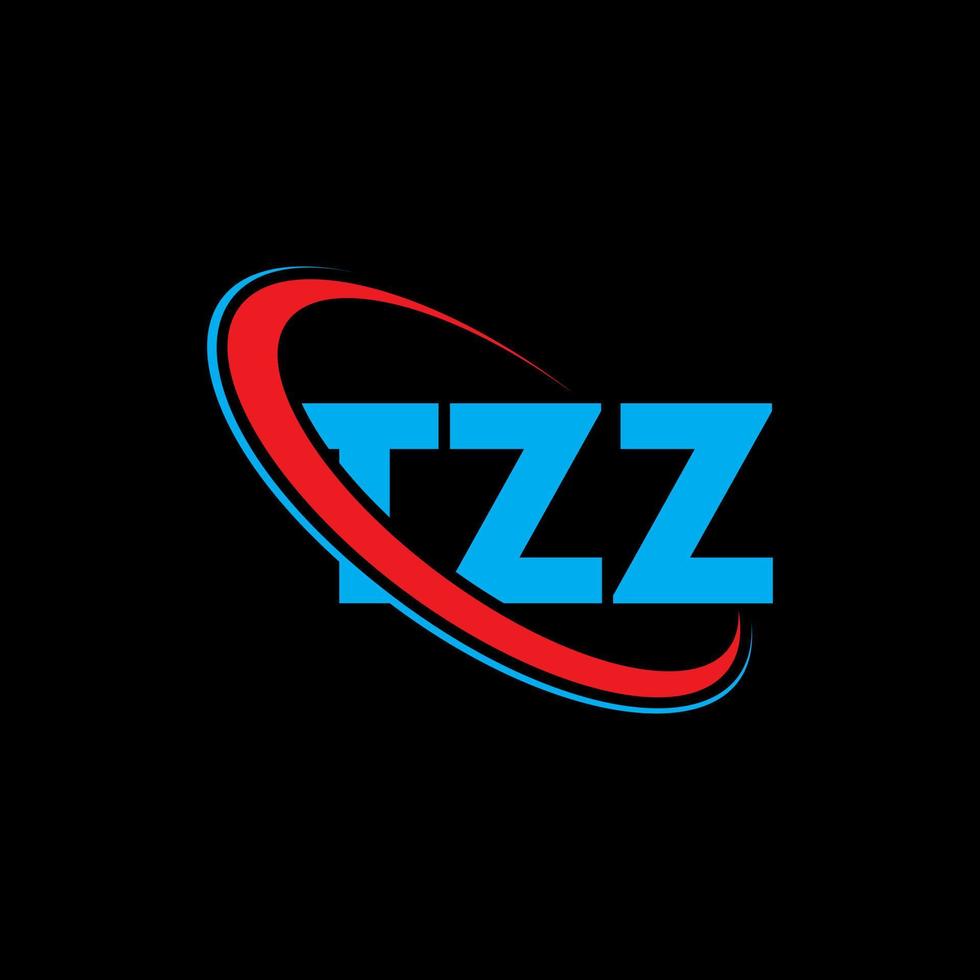 logo tzz. lettre tzz. création de logo de lettre tzz. initiales logo tzz liées avec un cercle et un logo monogramme majuscule. typographie tzz pour la technologie, les affaires et la marque immobilière. vecteur