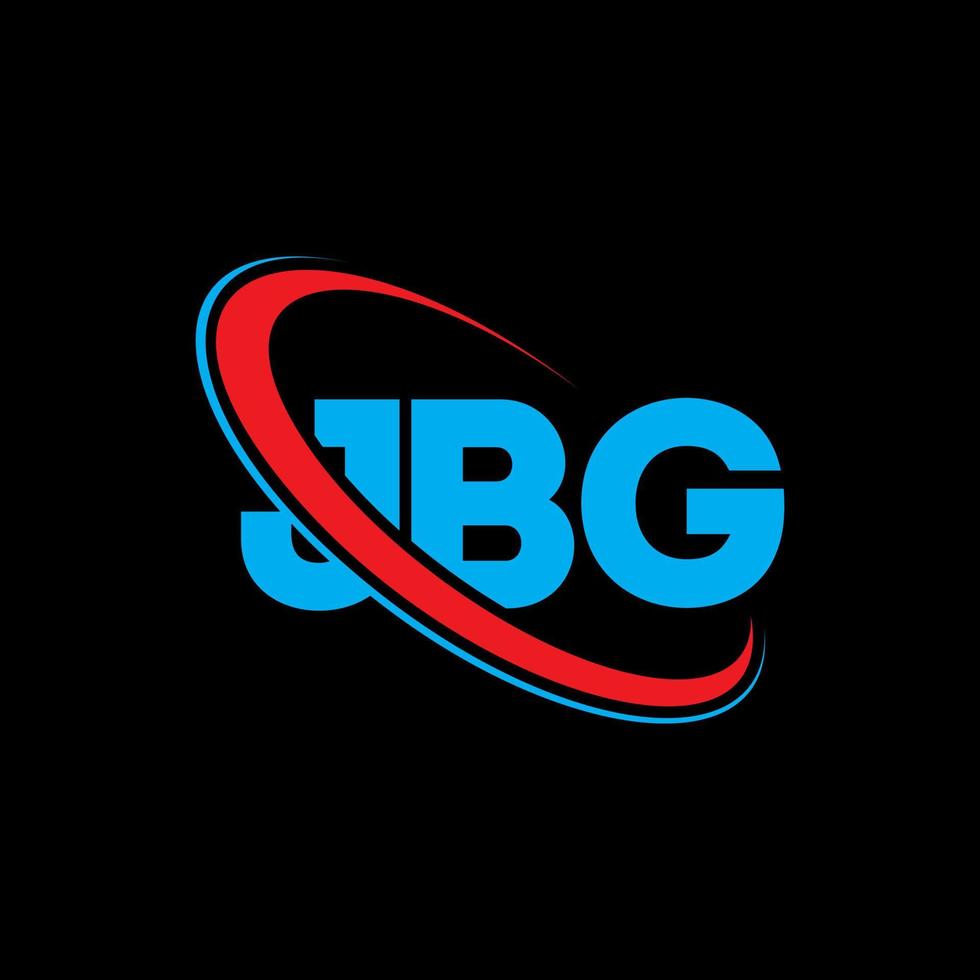 logo jbg. lettre jbg. création de logo de lettre jbg. initiales logo jbg liées avec un cercle et un logo monogramme majuscule. typographie jbg pour la marque technologique, commerciale et immobilière. vecteur