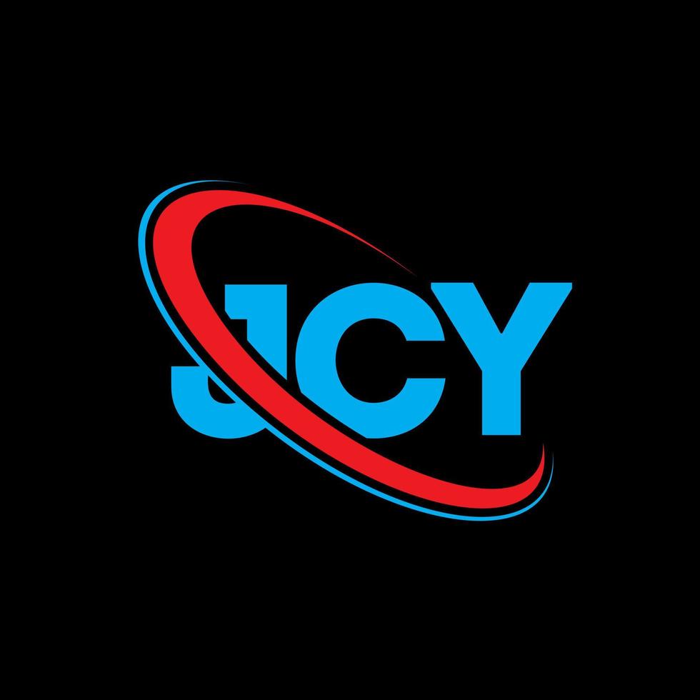 logo jcy. lettre jcy. création de logo de lettre jcy. initiales logo jcy liées par un cercle et un logo monogramme majuscule. typographie jcy pour la technologie, les affaires et la marque immobilière. vecteur