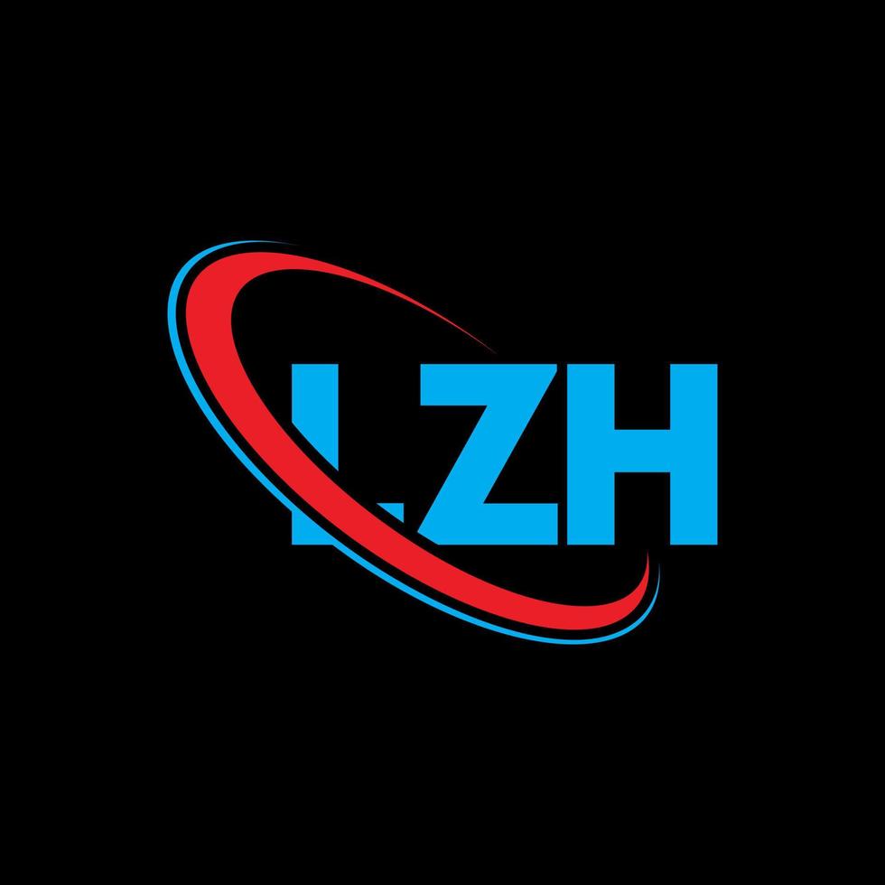 logo lzh. lzh lettre. création de logo de lettre lzh. initiales logo lzh liées avec un cercle et un logo monogramme majuscule. typographie lzh pour la technologie, les affaires et la marque immobilière. vecteur