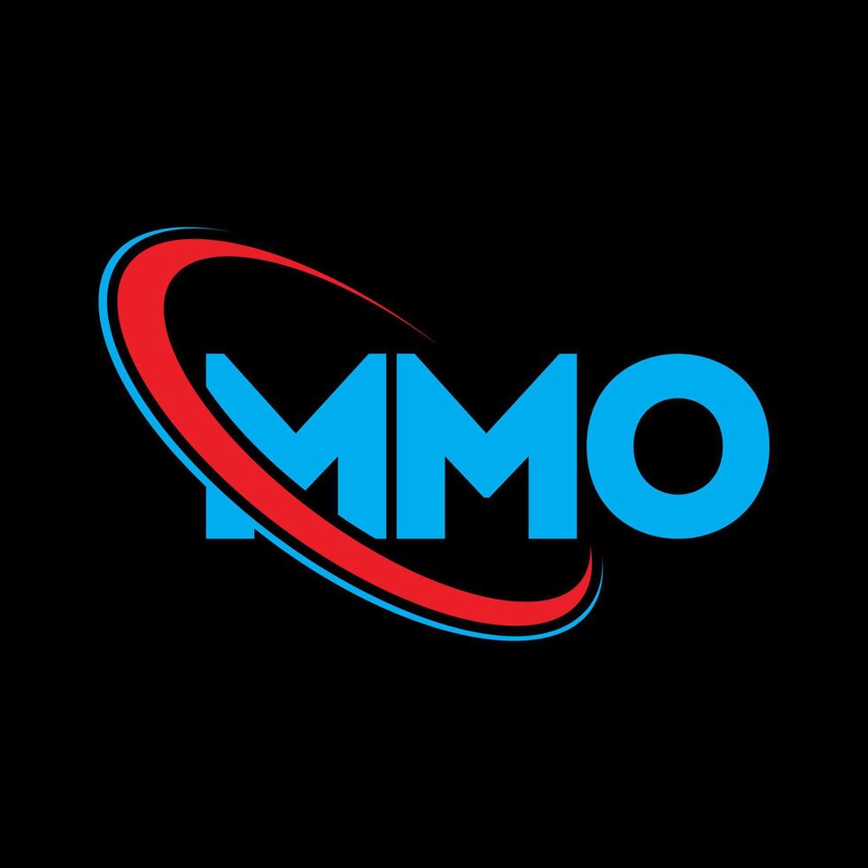 logo mmo. lettre mmo. création de logo de lettre mmo. initiales mmo logo lié avec cercle et logo monogramme majuscule. typographie mmo pour la technologie, les affaires et la marque immobilière. vecteur