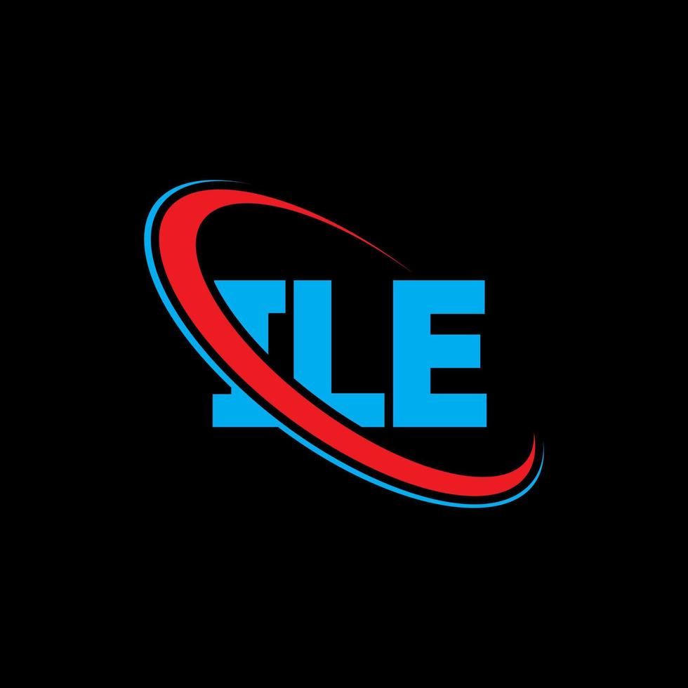 logo de l'île. ile lettre. création de logo de lettre ile. initiales logo ile liées par un cercle et un logo monogramme majuscule. typographie ile pour la technologie, les affaires et la marque immobilière. vecteur