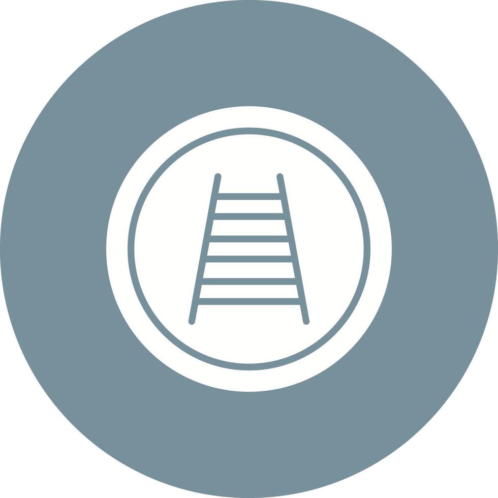 icône de fond de cercle de glyphe de passage à niveau vecteur